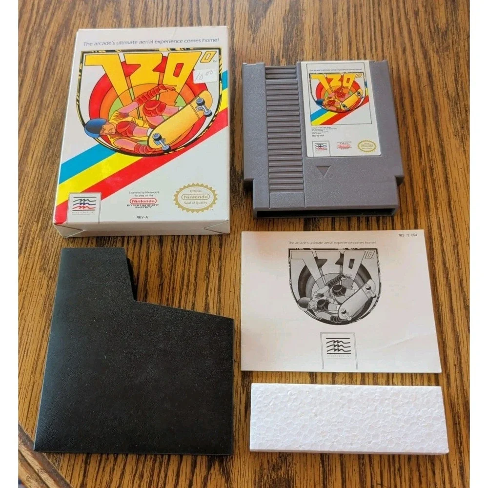 720 Degrees NES Nintendo Complete CIB! Very Good Condition Rare!